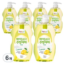 탐사 베이킹소다 주방세제 레몬향, 780ml, 6개