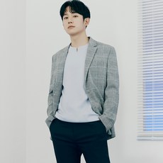 마인드브릿지 쿨 린넨폴리스판글렌체크자켓 MUJK3 리뷰후기