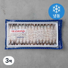 다이아몬드 냉동 흰다리 새우살 30마리 (냉동), 300g, 3팩