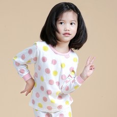 보누맘 아동용 통통핑크 9부 쟈가드 상하의