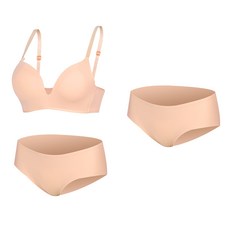 더핏 노와이어 볼륨업 베이직 브라 팬티 리뷰후기