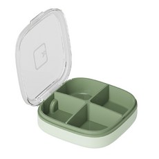 미라클매직 그리드 휴대용 알약케이스 4칸 연녹 녹색 리뷰후기