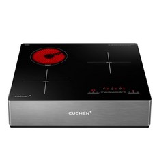 쿠첸 하이브리드 대화구 인덕션 3구 + 150mm 케이스 방문설치 CIR-O2S3400FLBE