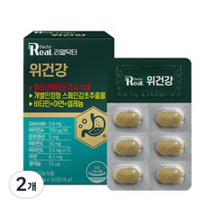 리얼닥터 위건강 헬리코박터균 증식 억제 효과 18g, 30정,