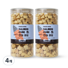 고양이 전연령 파미데이즈 프리미엄 동결건조 간식 큐브, 연어, 100g, 4개