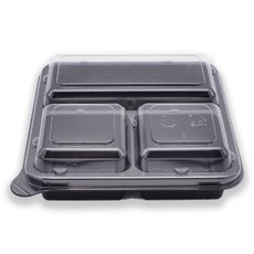반찬 소스용기 정사각 3칸 반찬용기 소스용기 배달용기 도시락용기 일회용기 포장용기 뚜껑 리뷰후기