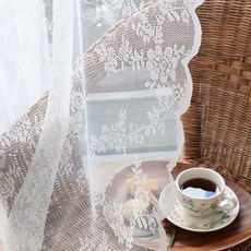 레인보우하우스 메리 레이스 자수커튼 리뷰후기