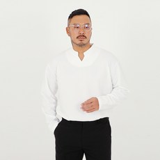 파이브라지 빅사이즈 차이나 브이넥 오버핏 긴팔 티셔츠 리뷰후기