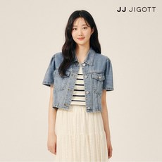 이번주 마지막할인  jj지고트 리뷰_JJ지고트 (JJ지고트) 데님 퍼프 슬리브 크롭 재킷 GP5P0JKT41