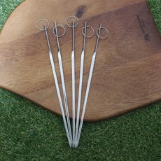 캠핑 스텐 꼬치구이 꼬챙이 숯불 바베큐 꼬지 5P 리뷰후기