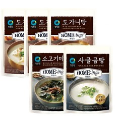 청정원 밍스 도가니탕 x3개 소고기미역국 x1개 사골곰탕 x1개 리뷰후기