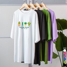 스타일아유 2021 귀여운선인장 오버핏 반팔티 AYG6TS404A 리뷰후기