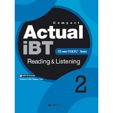 Compact Actual iBT Reading Listening 2:10 Mini TOEFL Tests, DARAKWON