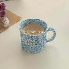 컬러 잉크 스플래쉬 세라믹 머그컵 크로우캐년 디자인 점박이 4coor 리뷰후기