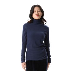 나라라 여자 홈웨어 네이비 컬러 겨울 기모 폴라 터틀넥 티셔츠 리뷰후기