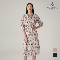 올리비아로렌 풀오픈 셔츠형 패턴 원피스 VVCOAXM4171 리뷰후기