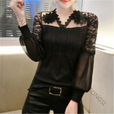 티피 여성 패션 레이스 브이넥 리뷰 후기