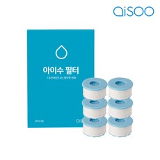 아이수 세면대필터 수돗물필터 리필 6개입 KC 항균