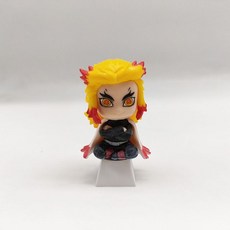 아티산키캡 기계식 키보드 버튼용 3D 악마 슬레이어 키캡 DIY 애니메이션 인형 장식 반투명 맞춤형 R4 장인 ESC 포인트키캡 체리 투명, 8.Rengoku Kyoujurou