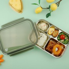 베이직 리빙 스텐 깊은 식판도시락 블랙에디션 리뷰 후기