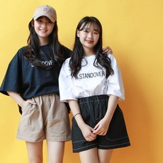 스탠리 자수 오버핏 반팔 티 리뷰후기