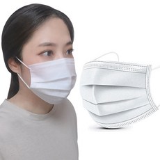 피치몰 침방울 비말 차단 마스크 화이트 50매 B필터 일회용