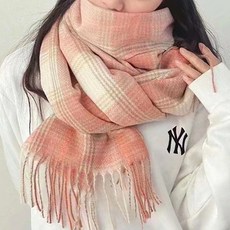 젤루나 보들 캐시 체크 커플 머플러 목도리 A-30