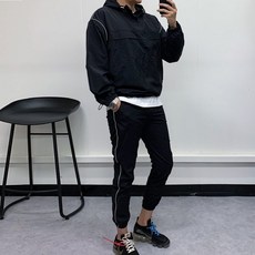 남자 스카치 라인 후드 아노락 트레이닝 2컬러 2사이즈 리뷰후기