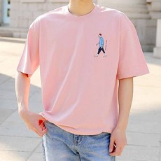 문컬렉션 5부반팔티 오버핏반팔티 피플 빅사이즈 반팔 티셔츠 여름 데일리 오버핏 캐주얼 루즈핏 레터링티 프린팅티셔츠 남성반팔티 여성반팔티 커플룩 남녀공용 남성용 리뷰후기