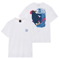 옥스타 남녀공용 서핑 곰돌이 반팔티 티셔츠&t;&t;반소매 리뷰후기