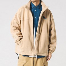 베이직 후리스 집업 남성 남자 플리스 점퍼 오버핏 자켓