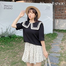 소피아블랙블라우스 빅사이즈 여성의류 정장 빅카라티