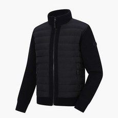 코오롱스포츠 남성 니트하이브리드 다운 TLJDW22601BLK