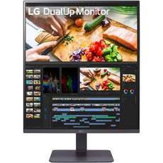 LG 28MQ780-B 28인치 SDQHD(2560 x 2880) Ergo 스탠드 포함 Nano IPS DualUp 모니터 HDR10 DCI-P3 98%(일반) USB Type-C, Tilt/Height/Swivel Stand