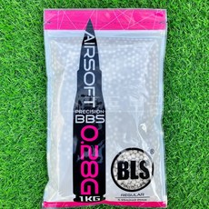 BLS 0.28g 정밀 비비탄 BB탄 1kg 약3571발 Precision BBs White, 1개