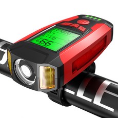 자전거 라이트 자전거 헤드 라이트 자전거 속도계 주행 거리계 경적 포함 USB 충전식 자전거 헤드 라이트 모든 산악 및 도로 자전거에 적합한 운전 헤드 라이트 리뷰후기