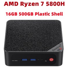 BeelinkSER5미니PC 듀얼HD1000M데스크탑컴퓨터 Win11AMDRyzen55500UDDR416GBNVMESSD WIIF6BT5.24K60Hz, 05R75800H16GB500GB_01미국