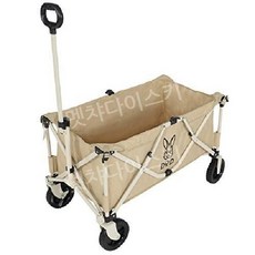 DOD 캠핑 캐리 웨건 베이지 카트 대용량 리프트 운반 최대 적재 중량 100kg, 단품, 일반 직물