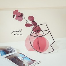 루비코코 예쁜 얼굴모양 인테리어 아크릴 화병 미니 꽃병 리뷰후기