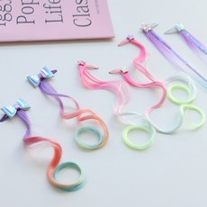 러브수아벨 블링여신 헤어피스 3타입 브릿지 염색 똑딱핀 머리핀 헤어핀 선물