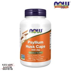 나우푸드 차전자피 실리엄 허스크 500mg 200캡슐, 옵션3 700mg 180캡슐