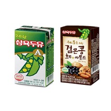 삼육두유 고소한맛 A 24팩+검은콩호두아몬드 24팩, 190ml, 48팩