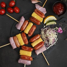 파르팜 자색 고구마 단박 쌀떡볶이 6무 수제 삼색 소떡소떡 캠핑요리 12KG 리뷰후기