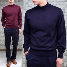 샤인힐즈 [} 기획 국내생산 포레버 남성 터틀넥 반폴라 니트 울 스웨터 2종 무배 리뷰후기