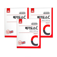 메가도스 C 비타민C 3000mg, 60포, 180g, 3개