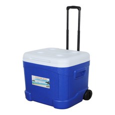 에이치앤아이 캐리어형 대용량 캠핑 아이스박스 55L(블루-BBOX-55L)