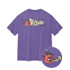 비전스트릿웨어 VISION STREETWEAR VSW Sleepy 티셔츠 퍼플