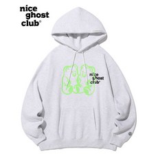 NICEGHOSTCLUB후디 나이스고스트클럽후디 기모후드티 케릭터후드티 그레이티셔츠 GL8869