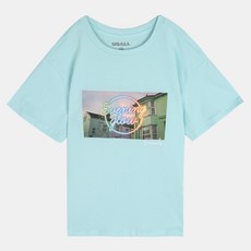 엔씨충장점 유솔 여아 여름 반팔티셔츠 9 900원! 포토 루즈핏 반팔티 아쿠아블루 리뷰후기