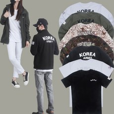 반팔 긴팔 로카티 군인 코리아 아미 티셔츠 리뷰후기